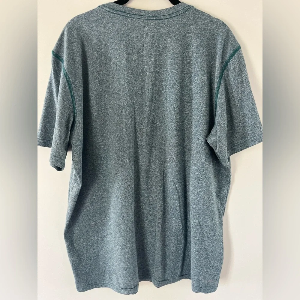 Adidas MENS T- Shirt Size L‎ Climalite Keeps You Dry Heather Green EUC